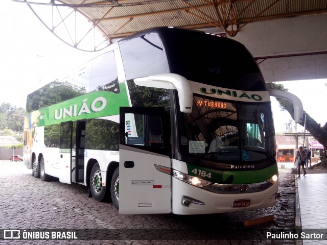 Empresa União de Transportes 4184 na cidade de Joinville, Santa Catarina, Brasil, por Paulinho Sartor. ID da foto: 6782013.