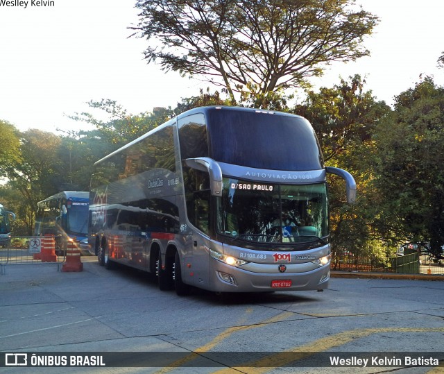 Auto Viação 1001 RJ 108.683 na cidade de São Paulo, São Paulo, Brasil, por Weslley Kelvin Batista. Número da foto: #6784254.