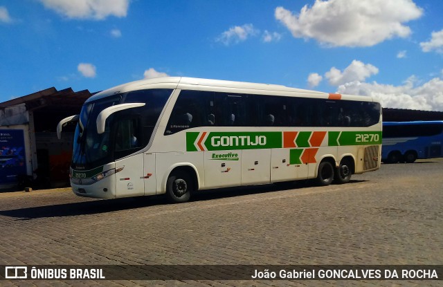 Empresa Gontijo de Transportes 21270 na cidade de Vitória da Conquista, Bahia, Brasil, por João Gabriel Gonçalves da Rocha. ID da foto: 6785365.