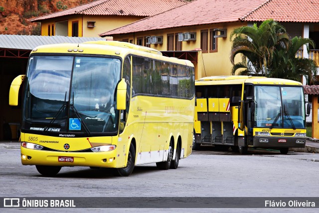 Viação Itapemirim 5805 na cidade de Paraíba do Sul, Rio de Janeiro, Brasil, por Flávio Oliveira. Número da foto: #6785344.