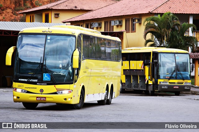 Viação Itapemirim 5805 na cidade de Paraíba do Sul, Rio de Janeiro, Brasil, por Flávio Oliveira. ID da foto: 6785344.