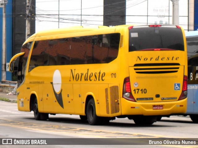 Viação Nordeste 1710 na cidade de Fortaleza, Ceará, Brasil, por Bruno Oliveira Nunes. Número da foto: #6784081.