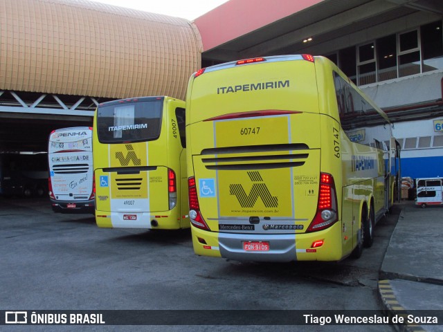 Viação Itapemirim 60747 na cidade de Rio de Janeiro, Rio de Janeiro, Brasil, por Tiago Wenceslau de Souza. Número da foto: #6784657.