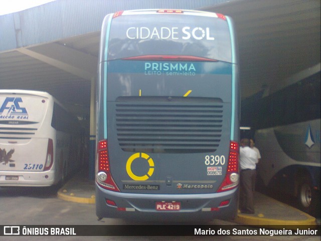 Viação Cidade Sol 8390 na cidade de Salvador, Bahia, Brasil, por Mario dos Santos Nogueira Junior. Número da foto: #6785207.