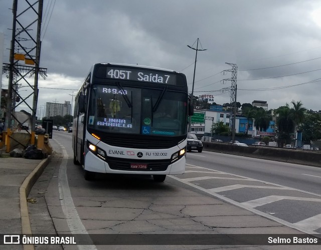 Evanil Transportes e Turismo RJ 132.002 na cidade de Rio de Janeiro, Rio de Janeiro, Brasil, por Selmo Bastos. ID da foto: 6787412.