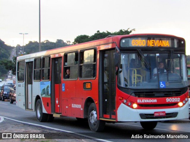 Saritur - Santa Rita Transporte Urbano e Rodoviário 90202 na cidade de Belo Horizonte, Minas Gerais, Brasil, por Adão Raimundo Marcelino. Número da foto: #6790540.