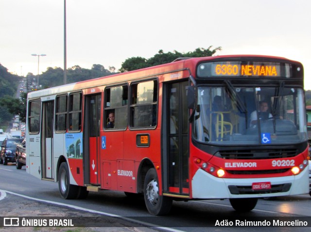 Saritur - Santa Rita Transporte Urbano e Rodoviário 90202 na cidade de Belo Horizonte, Minas Gerais, Brasil, por Adão Raimundo Marcelino. ID da foto: 6790540.