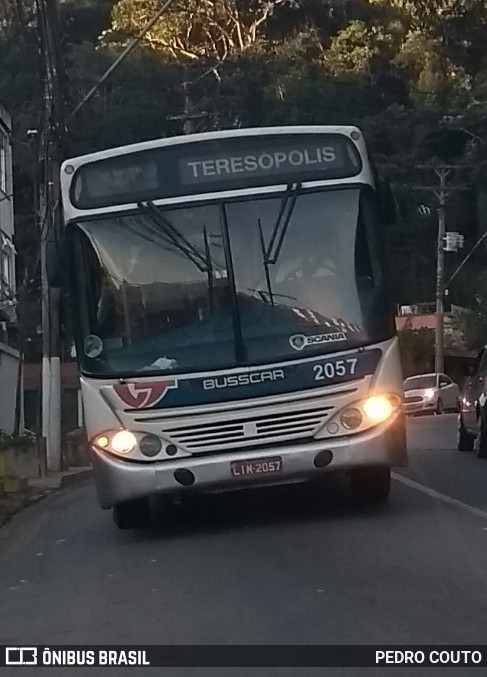 Viação Teresópolis 2057 na cidade de Teresópolis, Rio de Janeiro, Brasil, por PEDRO COUTO. ID da foto: 6788995.