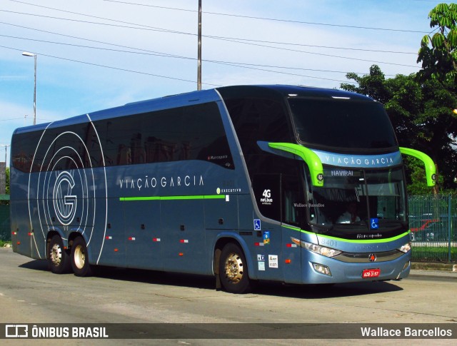 Viação Garcia 8401 na cidade de São Paulo, São Paulo, Brasil, por Wallace Barcellos. Número da foto: #6790210.
