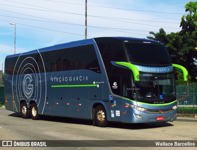 Viação Garcia 8401 na cidade de São Paulo, São Paulo, Brasil, por Wallace Barcellos. ID da foto: 6790210.