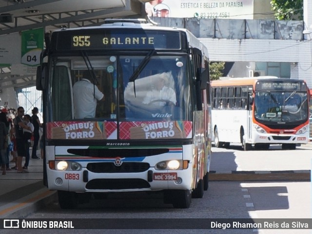 Consórcio Unitrans - 08 > Reunidas Transportes 0883 na cidade de Campina Grande, Paraíba, Brasil, por Diego Rhamon Reis da Silva. ID da foto: 6792200.