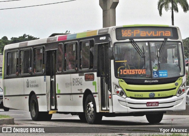 Transportes América B19542 na cidade de Rio de Janeiro, Rio de Janeiro, Brasil, por Ygor Alvarez. Número da foto: #6791805.