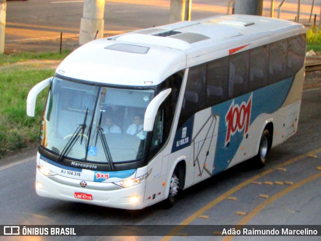 Auto Viação 1001 RJ 108.318 na cidade de Belo Horizonte, Minas Gerais, Brasil, por Adão Raimundo Marcelino. ID da foto: 6794966.