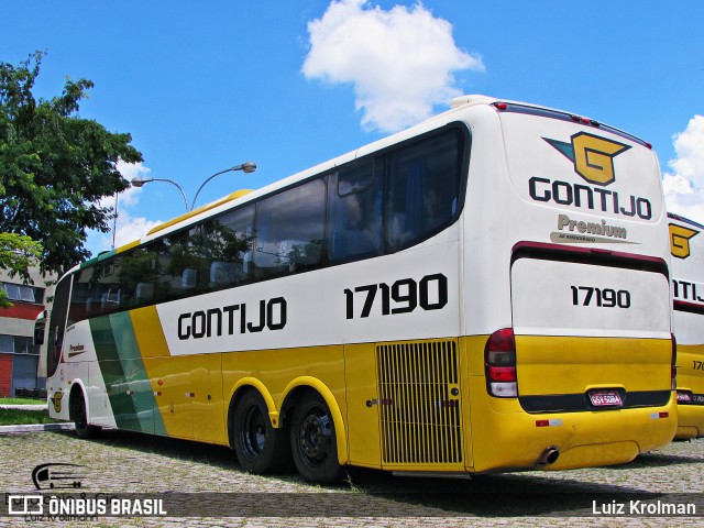 Empresa Gontijo de Transportes 17190 na cidade de Juiz de Fora, Minas Gerais, Brasil, por Luiz Krolman. ID da foto: 6795670.