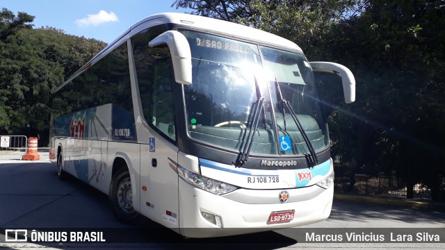Auto Viação 1001 RJ 108.728 na cidade de São Paulo, São Paulo, Brasil, por Marcus Vinicius Lara Silva. Número da foto: #6850334.