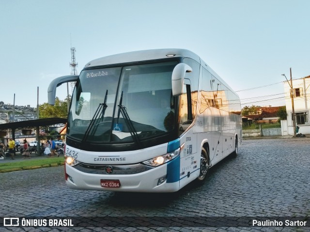 Auto Viação Catarinense 3436 na cidade de Joinville, Santa Catarina, Brasil, por Paulinho Sartor. Número da foto: #6851173.