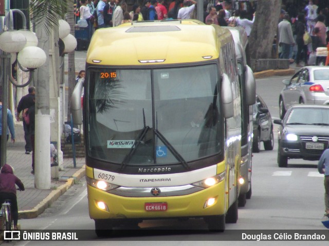 Viação Itapemirim 60579 na cidade de Aparecida, São Paulo, Brasil, por Douglas Célio Brandao. Número da foto: #6849532.