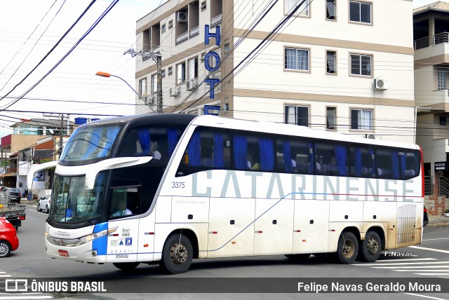 Auto Viação Catarinense 3375 na cidade de Balneário Camboriú, Santa Catarina, Brasil, por Felipe Navas Geraldo Moura . ID da foto: 6851284.