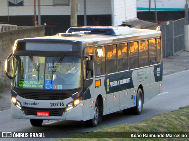 SM Transportes 20716 na cidade de Belo Horizonte, Minas Gerais, Brasil, por Adão Raimundo Marcelino. ID da foto: 6851372.