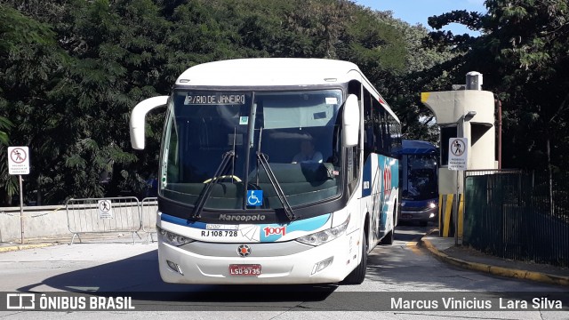 Auto Viação 1001 RJ 108.728 na cidade de São Paulo, São Paulo, Brasil, por Marcus Vinicius Lara Silva. Número da foto: #6850338.