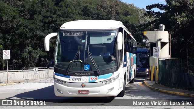 Auto Viação 1001 RJ 108.728 na cidade de São Paulo, São Paulo, Brasil, por Marcus Vinicius Lara Silva. ID da foto: 6850338.