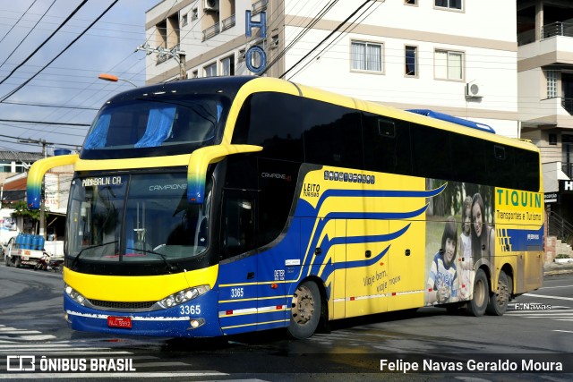 Transporte e Turismo Tiquin 3365 na cidade de Balneário Camboriú, Santa Catarina, Brasil, por Felipe Navas Geraldo Moura . ID da foto: 6851128.