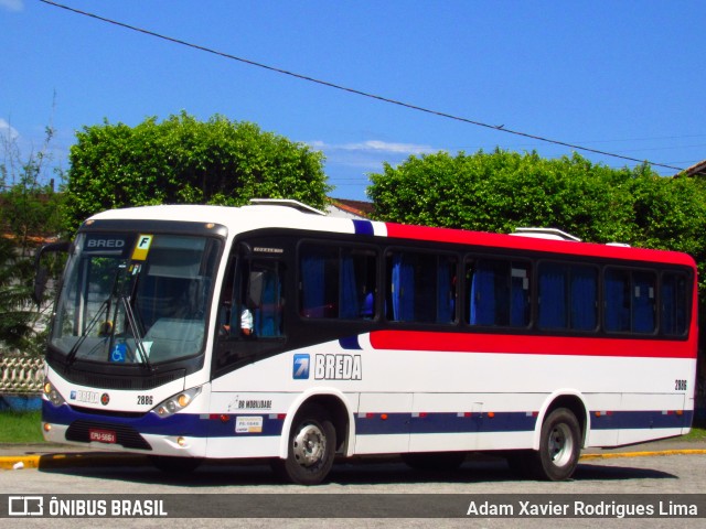 Breda Transportes e Serviços 2886 na cidade de Mongaguá, São Paulo, Brasil, por Adam Xavier Rodrigues Lima. Número da foto: #6872467.