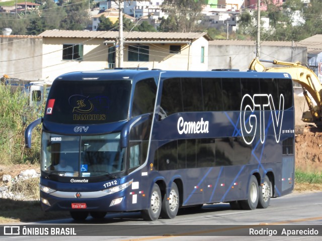 Viação Cometa 17312 na cidade de Conselheiro Lafaiete, Minas Gerais, Brasil, por Rodrigo  Aparecido. Número da foto: #6873381.
