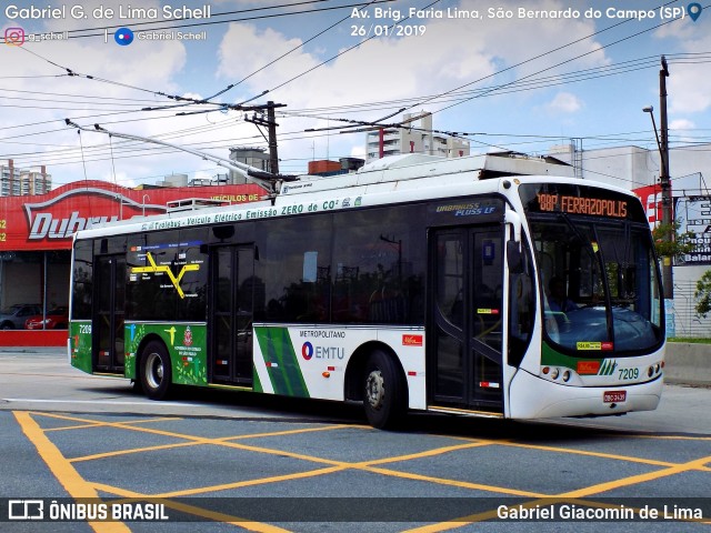 Metra - Sistema Metropolitano de Transporte 7209 na cidade de São Bernardo do Campo, São Paulo, Brasil, por Gabriel Giacomin de Lima. Número da foto: #6873801.