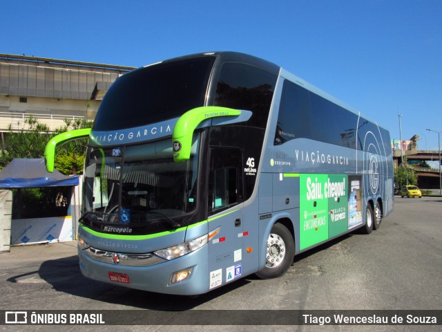 Viação Garcia 8414 na cidade de Rio de Janeiro, Rio de Janeiro, Brasil, por Tiago Wenceslau de Souza. ID da foto: 6873276.