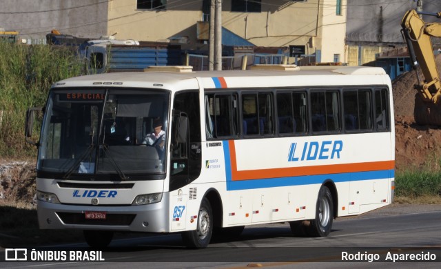 TransLider 857 na cidade de Conselheiro Lafaiete, Minas Gerais, Brasil, por Rodrigo  Aparecido. ID da foto: 6873363.