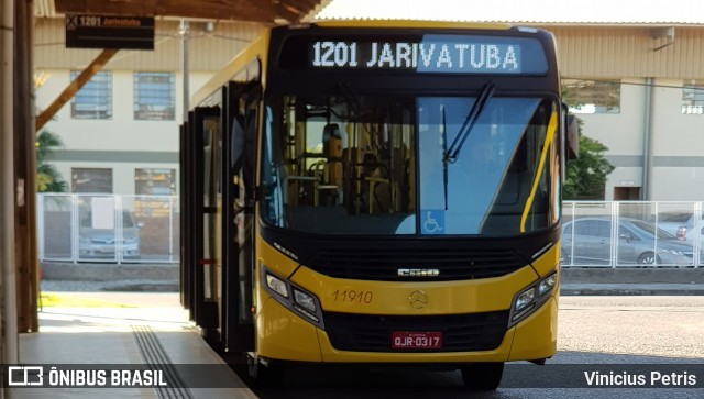 Gidion Transporte e Turismo 11910 na cidade de Joinville, Santa Catarina, Brasil, por Vinicius Petris. ID da foto: 6873822.