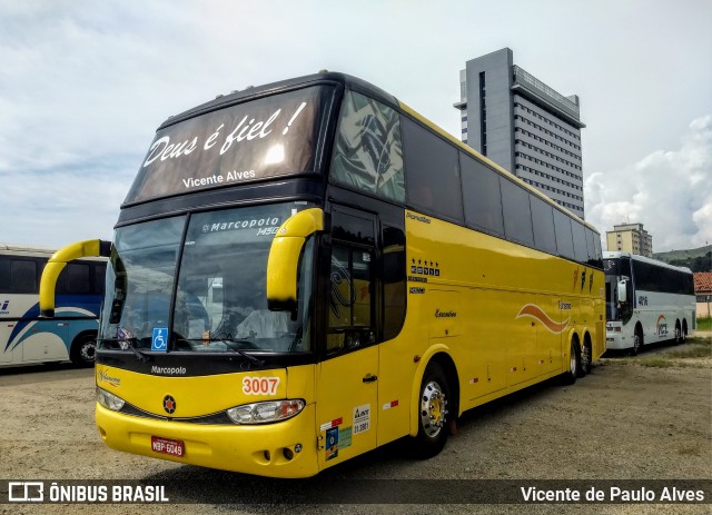 Vilanova Turismo 3007 na cidade de Aparecida, São Paulo, Brasil, por Vicente de Paulo Alves. ID da foto: 6872212.