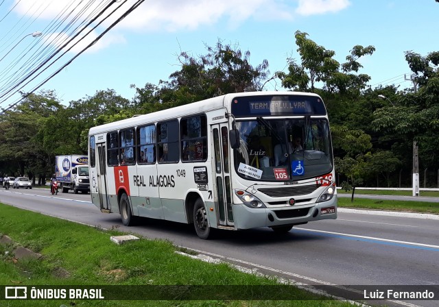 Real Alagoas de Viação 1049 na cidade de Maceió, Alagoas, Brasil, por Luiz Fernando. Número da foto: #6873390.