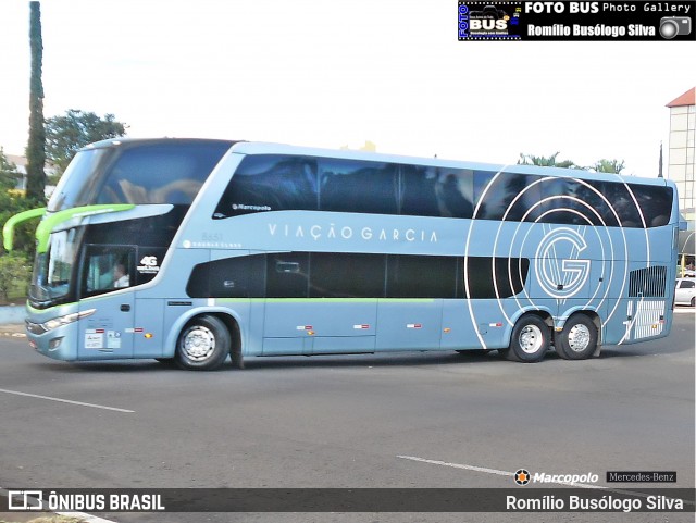 Viação Garcia 8651 na cidade de Rolândia, Paraná, Brasil, por Romílio Busólogo Silva . ID da foto: 6873391.