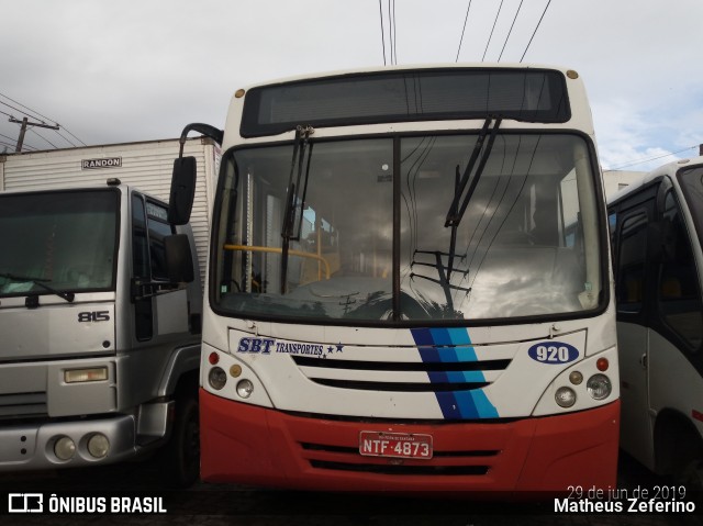SBT Transportes 920 na cidade de Salvador, Bahia, Brasil, por Matheus Zeferino. Número da foto: #6874078.