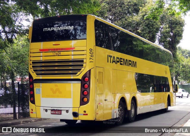 Viação Itapemirim 17609 na cidade de São Paulo, São Paulo, Brasil, por Bruno - ViajanteFLA. ID da foto: 6873098.