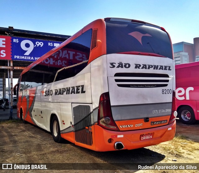 Viação São Raphael 8200 na cidade de São Paulo, São Paulo, Brasil, por Rudnei Aparecido da Silva. Número da foto: #6875368.