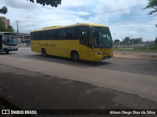 Viação Nordeste 1481 na cidade de Natal, Rio Grande do Norte, Brasil, por Alison Diego Dias da Silva. Número da foto: #6874436.