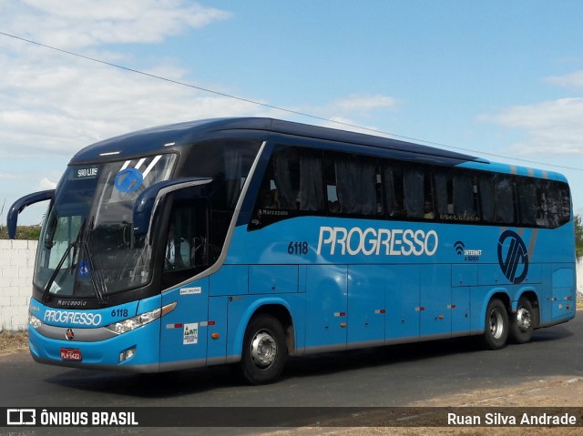 Auto Viação Progresso 6118 na cidade de Teresina, Piauí, Brasil, por Ruan Silva Andrade. ID da foto: 6874779.