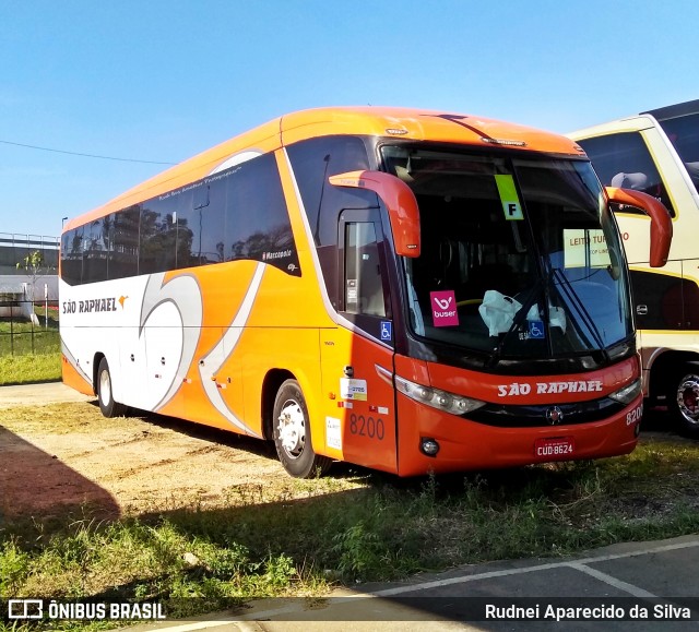 Viação São Raphael 8200 na cidade de São Paulo, São Paulo, Brasil, por Rudnei Aparecido da Silva. ID da foto: 6875345.