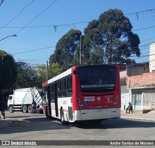 Express Transportes Urbanos Ltda 4 8375 na cidade de São Paulo, São Paulo, Brasil, por Andre Santos de Moraes. ID da foto: 6875904.