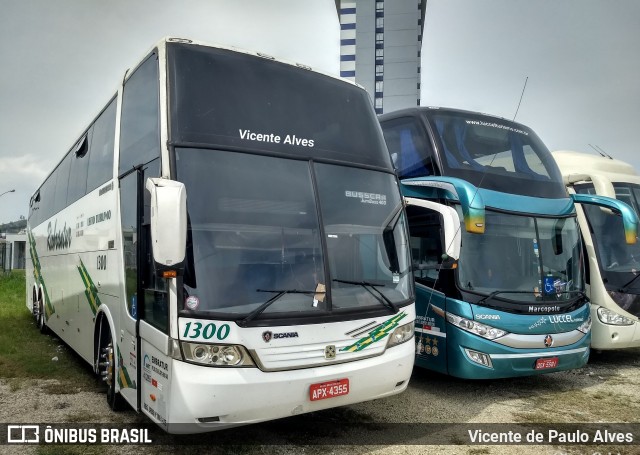 Empresa de Ônibus Riobrantur 1300 na cidade de Aparecida, São Paulo, Brasil, por Vicente de Paulo Alves. ID da foto: 6874844.