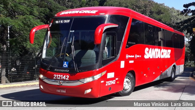 Viação Santa Cruz 212142 na cidade de São Paulo, São Paulo, Brasil, por Marcus Vinicius Lara Silva. Número da foto: #6875064.