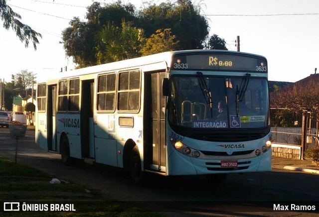 VICASA - Viação Canoense S.A. 3633 na cidade de Canoas, Rio Grande do Sul, Brasil, por Max Ramos. ID da foto: 6874611.