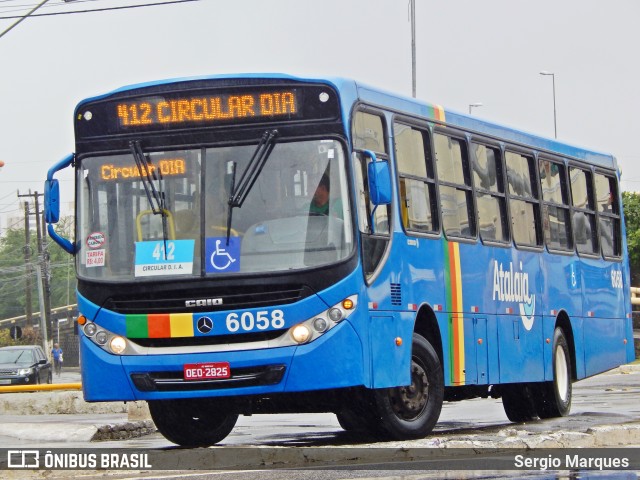 Viação Atalaia Transportes 6058 na cidade de Aracaju, Sergipe, Brasil, por Sergio Marques . ID da foto: 6877196.