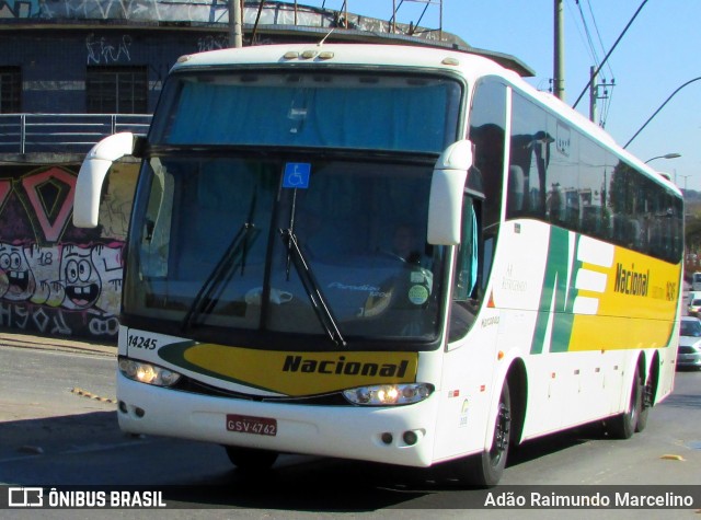 Viação Nacional 14245 na cidade de Belo Horizonte, Minas Gerais, Brasil, por Adão Raimundo Marcelino. Número da foto: #6878186.