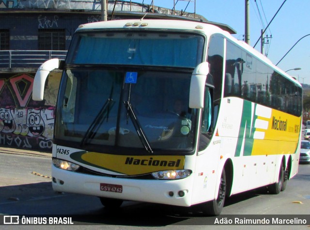 Viação Nacional 14245 na cidade de Belo Horizonte, Minas Gerais, Brasil, por Adão Raimundo Marcelino. ID da foto: 6878186.