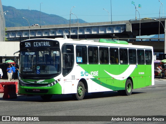 Viação São José RJ 200.084 na cidade de Rio de Janeiro, Rio de Janeiro, Brasil, por André Luiz Gomes de Souza. ID da foto: 6877657.