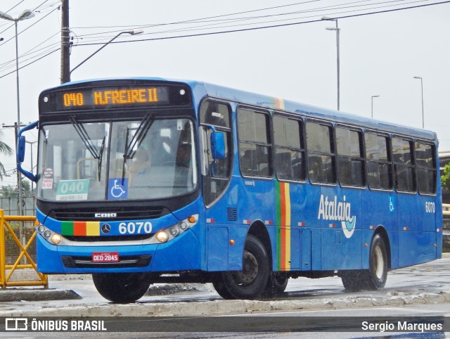 Viação Atalaia Transportes 6070 na cidade de Aracaju, Sergipe, Brasil, por Sergio Marques . ID da foto: 6877237.